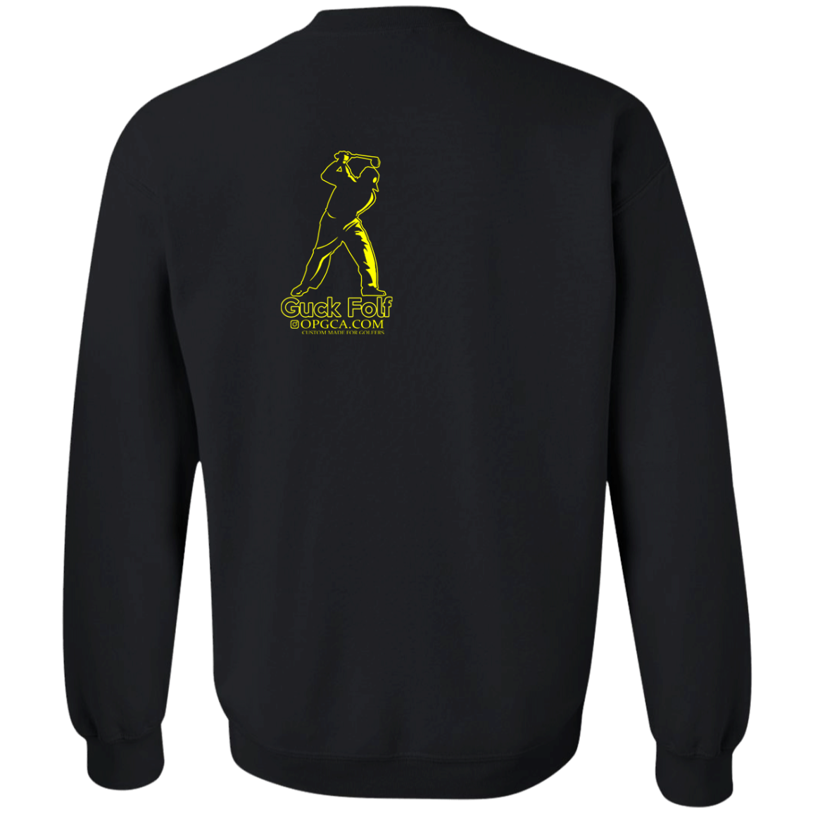 OPG Custom Design #19. GUCK FOLF. Men's Edition. Youth Crewneck Sweatshirt