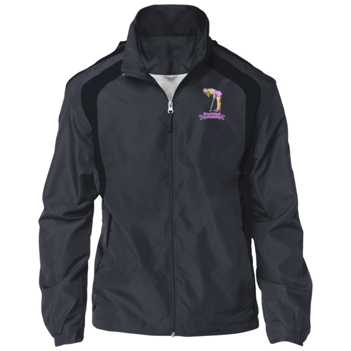 OPG Custom Design #13. Drive it. Chip it. One Putt Golf it. 100% Polyester Shell Jacket