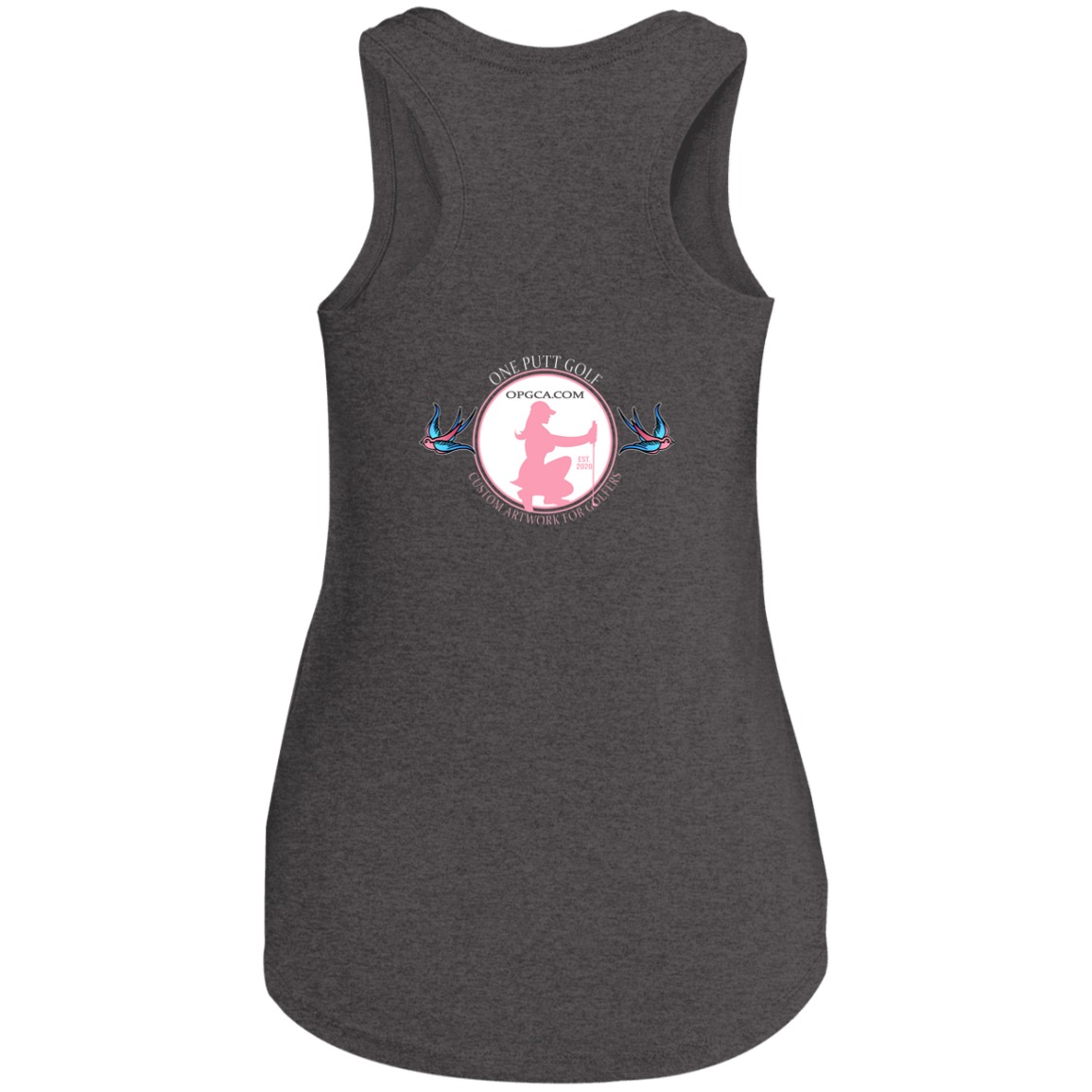 OPG Custom Design #25. Talk Birdie to Me. Ladies' Perfect Tri Racerback Tank