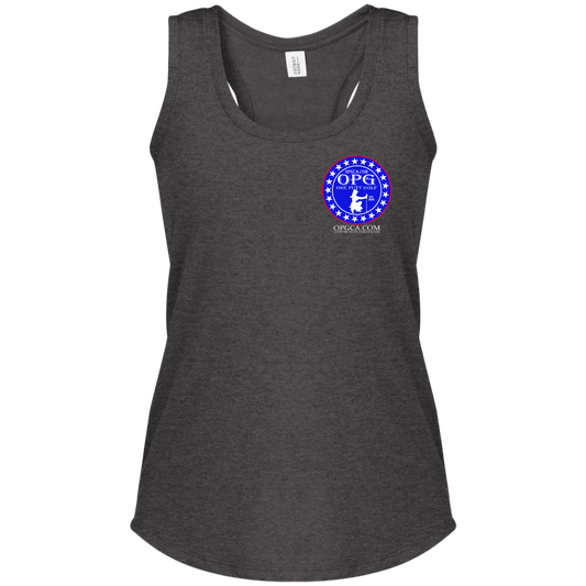 OPG Custom Design #18. Weapons of Grass Destruction. Ladies' Perfect Tri Racerback Tank