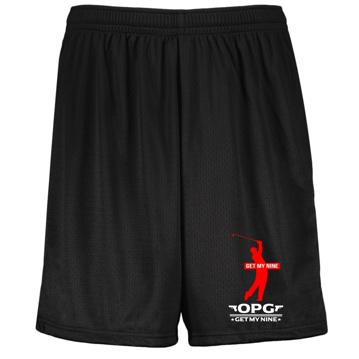 OPG Custom Design #16. Get My Nine. Male Version. Youth Moisture-Wicking Mesh Shorts