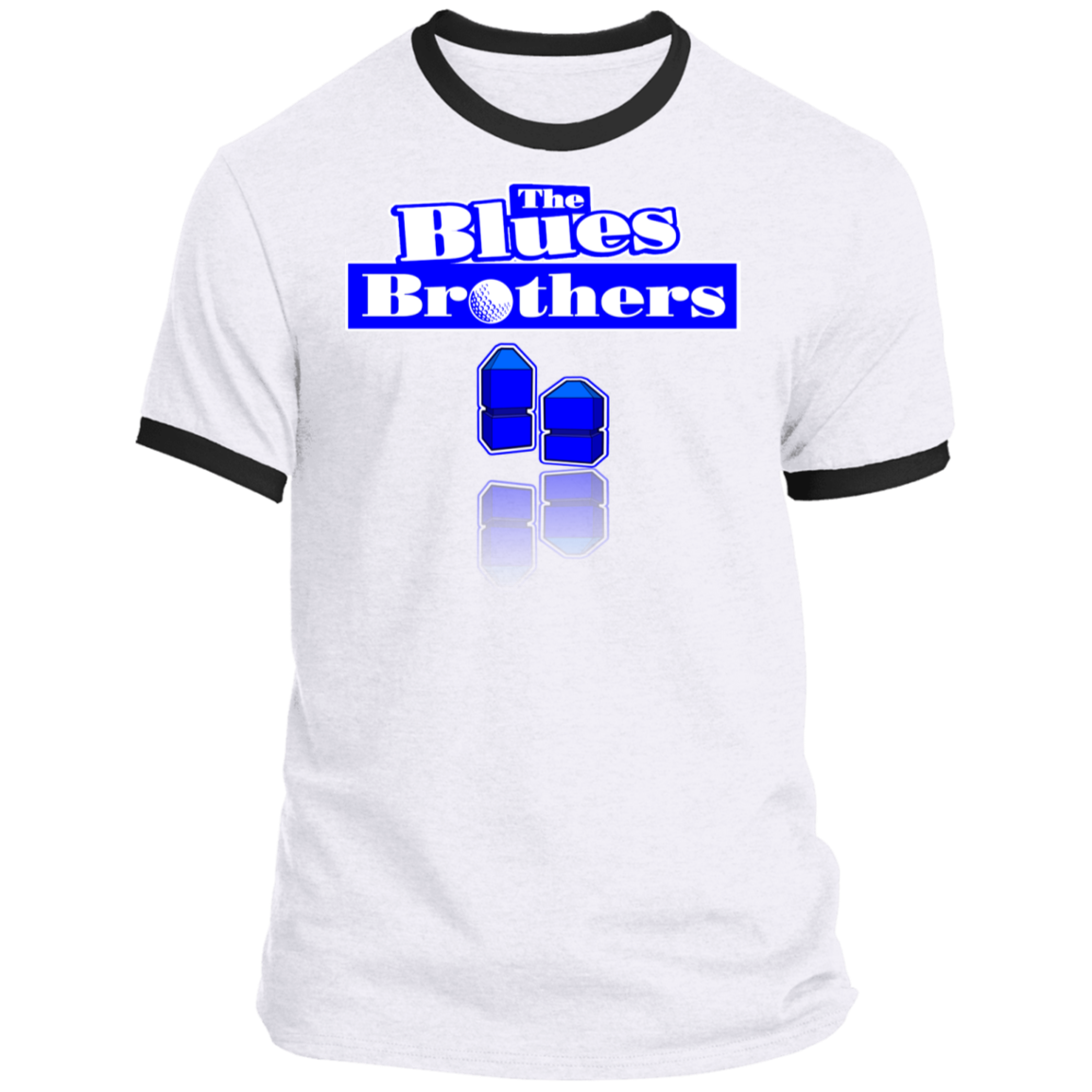 OPG Custom Design #3. Blue Tees Blues Brothers Fan Art. Ringer Tee