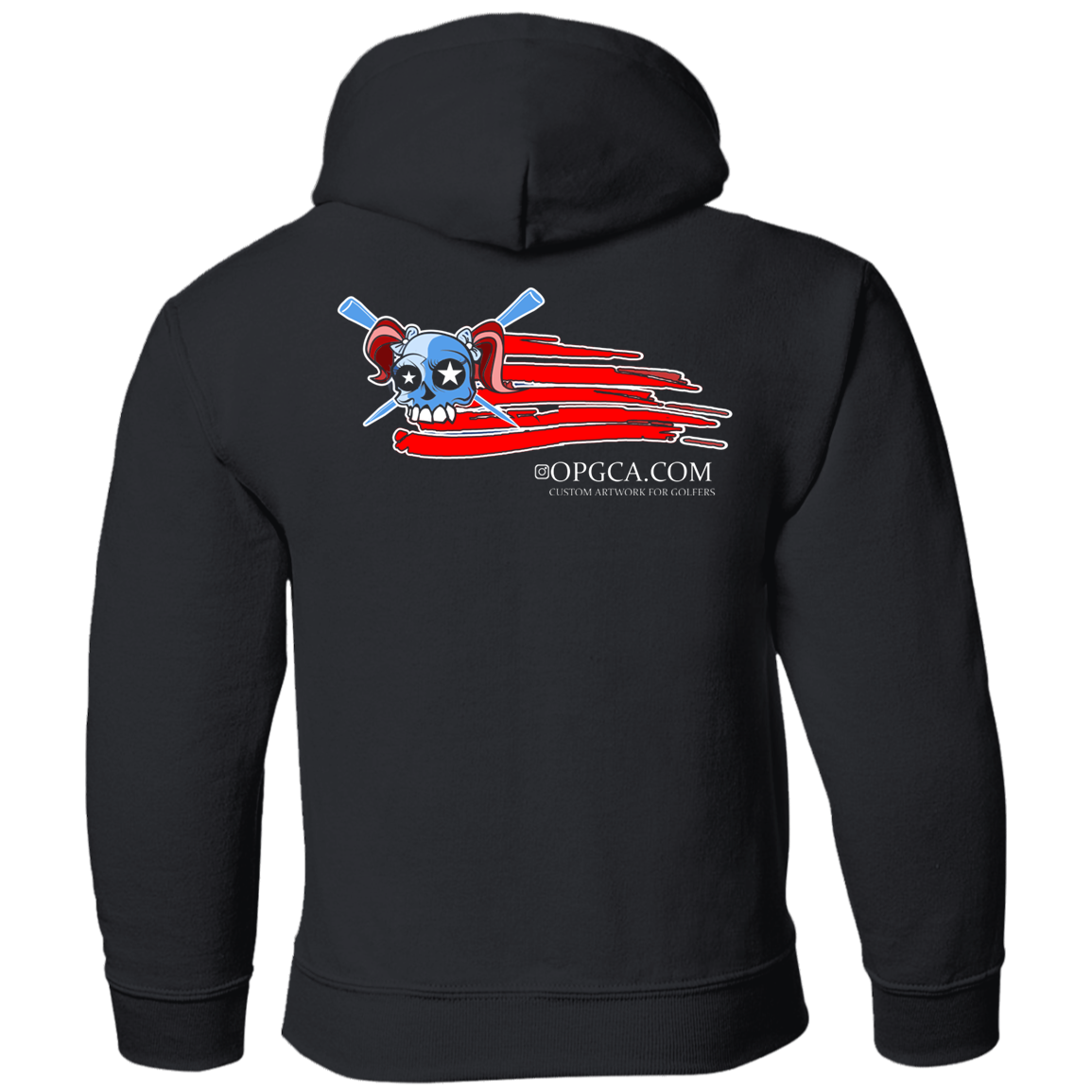 OPG Custom Design #12. Golf America. Girls Edition. Youth Hoodie