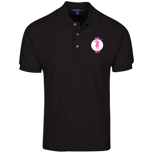 OPG Custom Design #19. GUCK FOLF. Female Edition. 100% Ring Spun Combed Cotton Polo