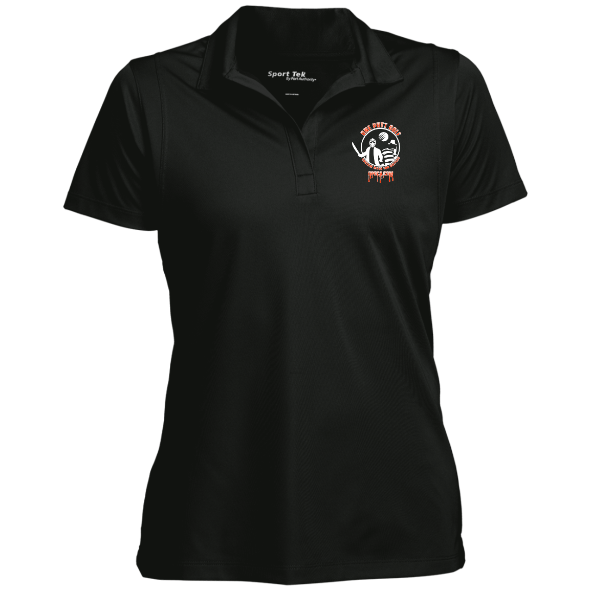 OPG Custom Design #23. Hack N Slice Golf. Freddy and Jason Fan Art. Ladies' Micropique Sport-Wick® Polo