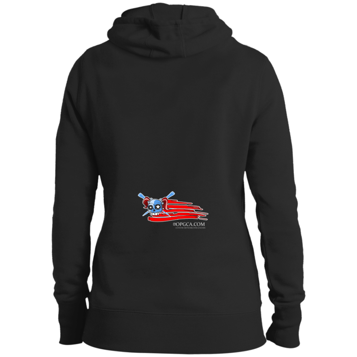 OPG Custom Design #12. American Golfer. Female Edition. Ladies' Hoodie