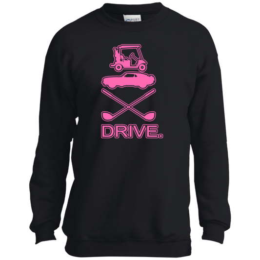 OPG Custom Design #8. Drive. Youth Crewneck Sweatshirt