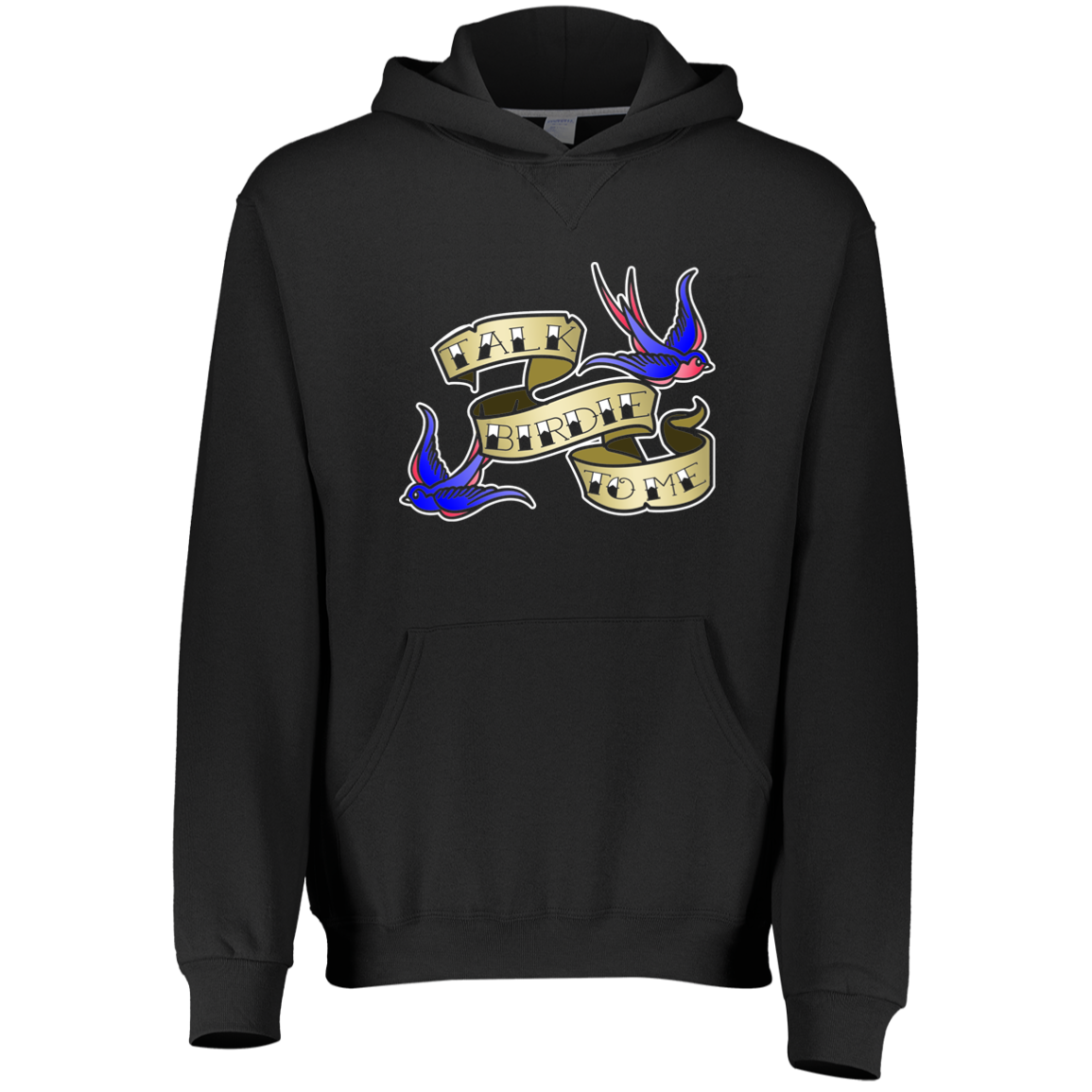 ZZZ#25 OPG Custom Designs. Talk Birdie to Me. Youth Dri-Power Fleece Hoodie