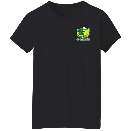 OPG Custom Design #26. Tiger Woods Fan Art. 2019 Master's Champion. Ladies' 100% Cotton T-Shirt