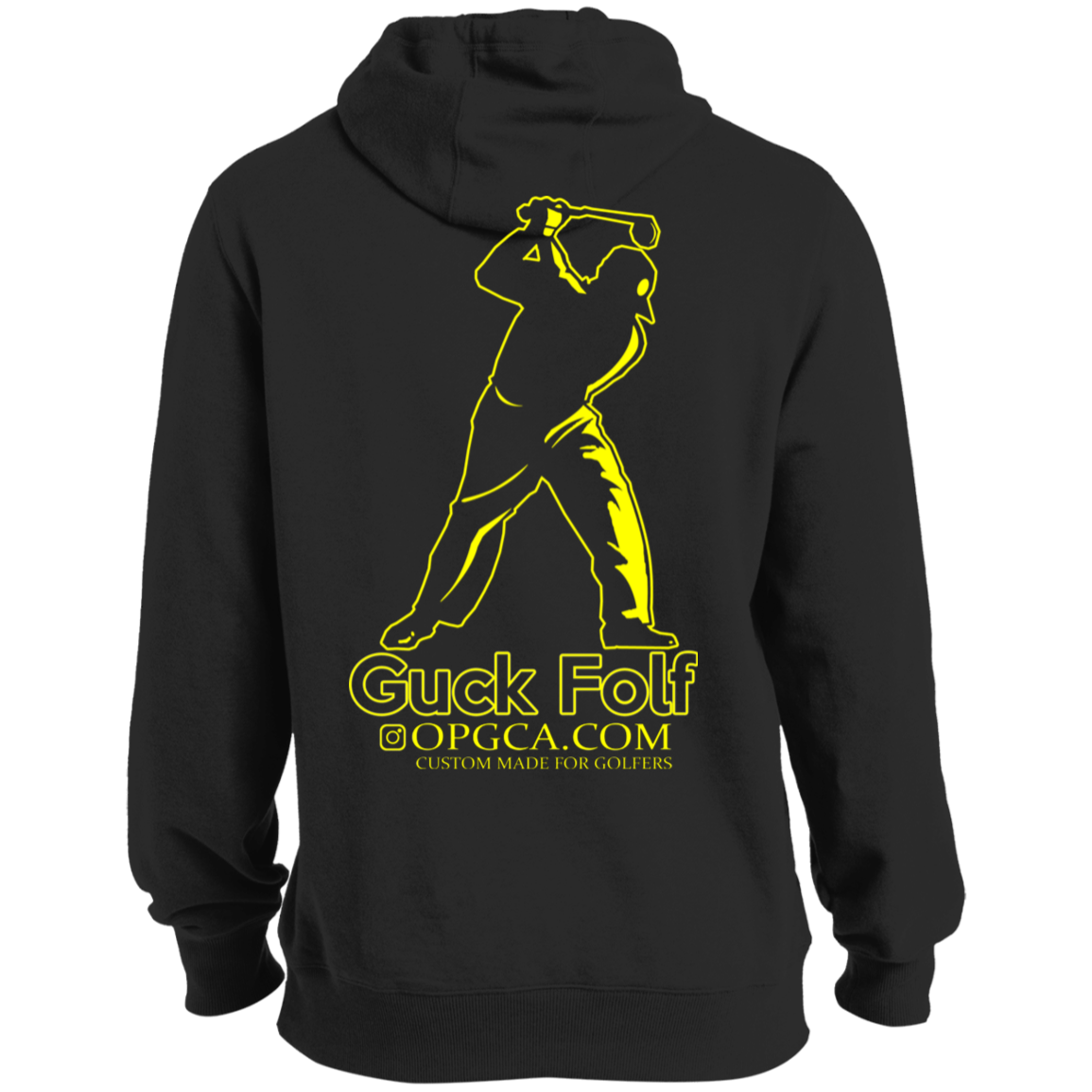 OPG Custom Design #19. GUCK FOLF. Men's Edition. Tall Pullover Hoodie