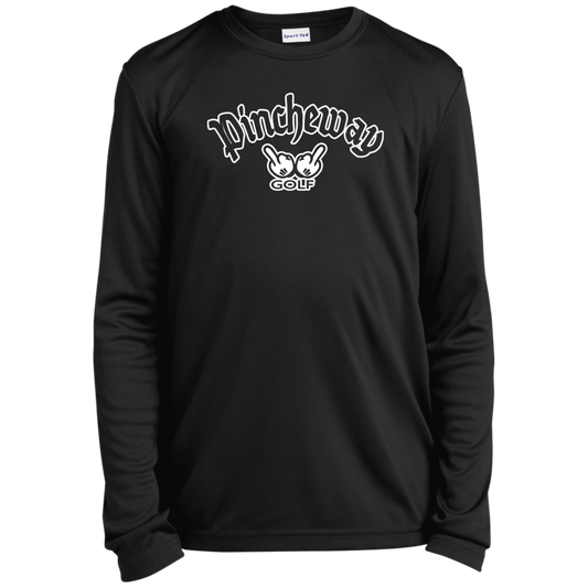 OPG Custom Artwork #27. Pincheway Golf. Youth 100% Polyester Long Sleeve Tee