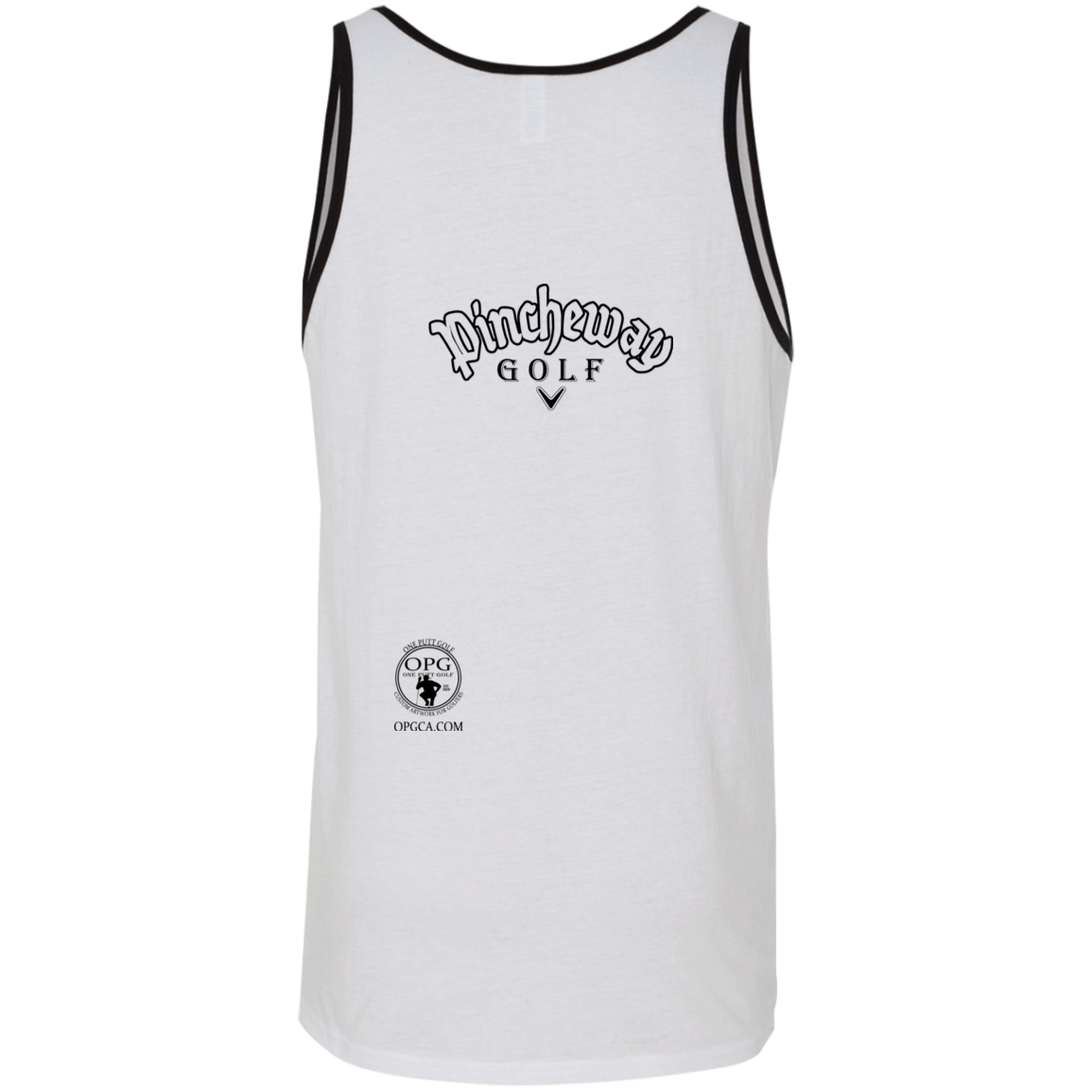 OPG Custom Artwork #27. Pincheway Golf. 2 Tone Tank 100% Combed and Ringspun Cotton