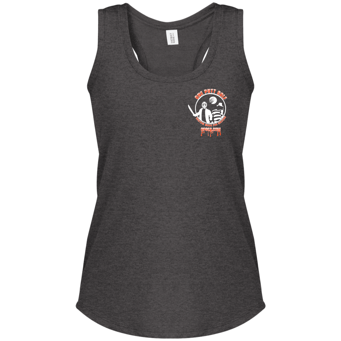 OPG Custom Design #23. Hack N Slice Golf. Freddy and Jason Fan Art. Ladies' Perfect Tri Racerback Tank