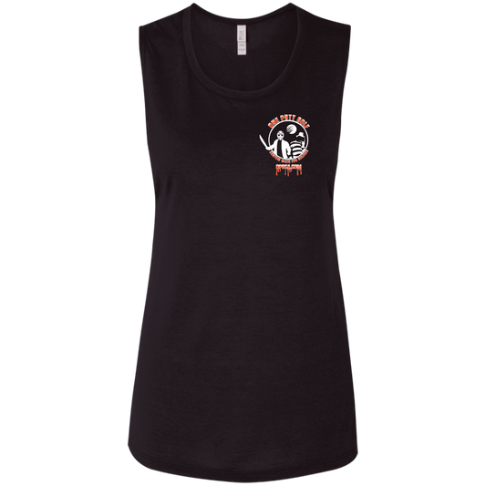 OPG Custom Design #23. Hack N Slice Golf. Freddy and Jason Fan Art. Ladies' Flowy Muscle Tank