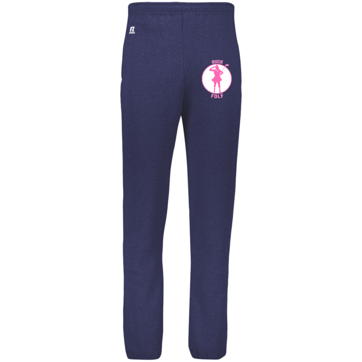 OPG Custom Design #19. GUCK FOLF. Female Edition. Dri-Power Closed Bottom Pocket Sweatpants