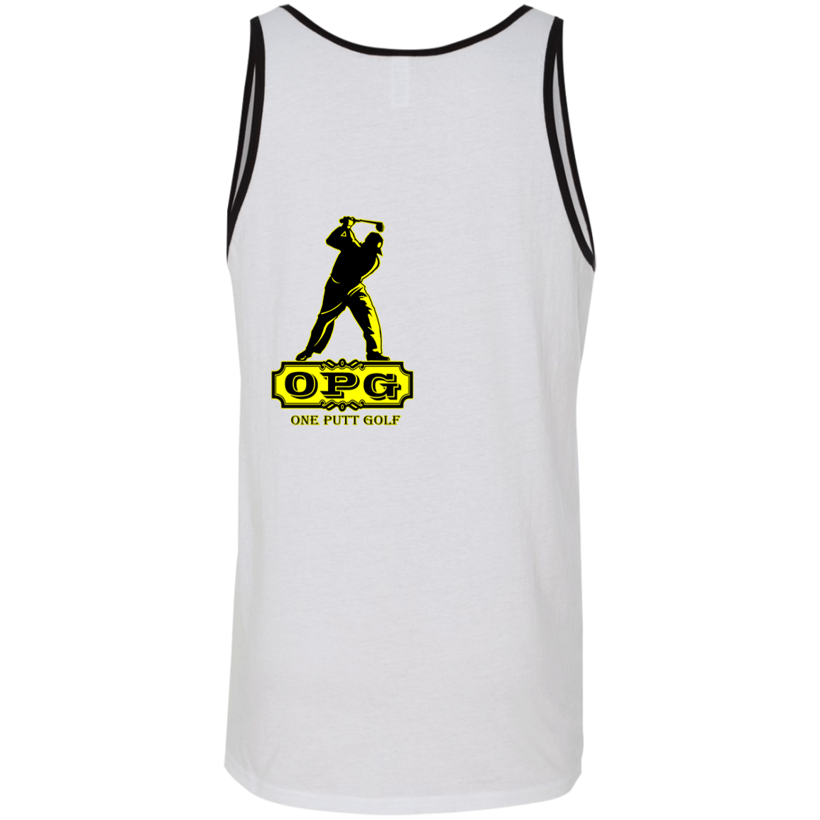 OPG Custom Design #19. GUCK FOLF. Men's Edition. 2 Tone Tank 100% Combed and Ringspun Cotton