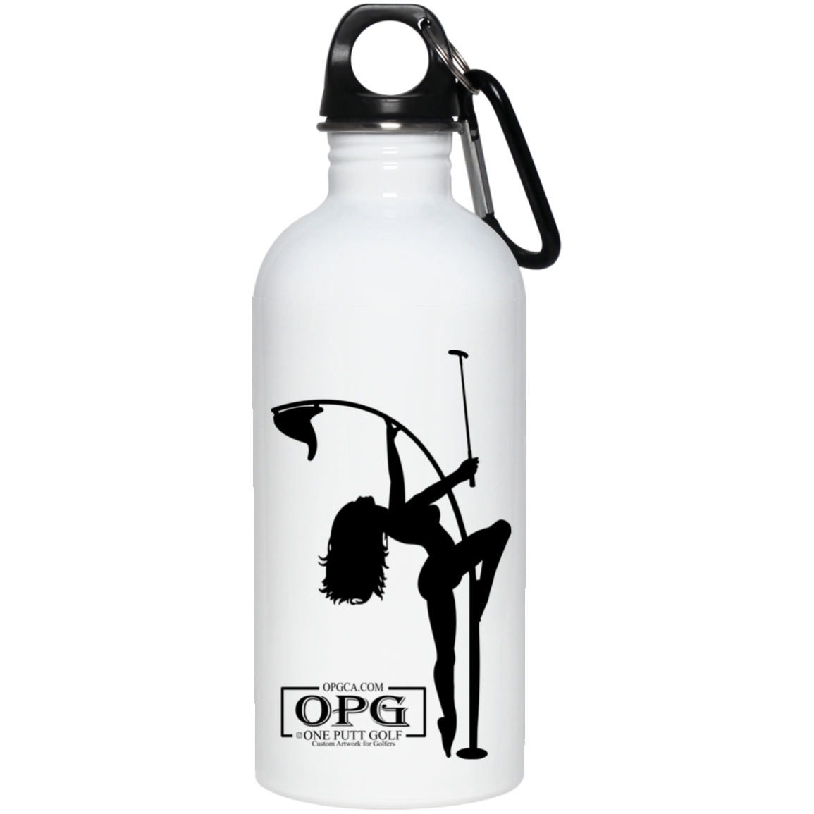 OPG Custom Design #10. Flag Pole Dancer. 20 oz. Stainless Steel Water Bottle