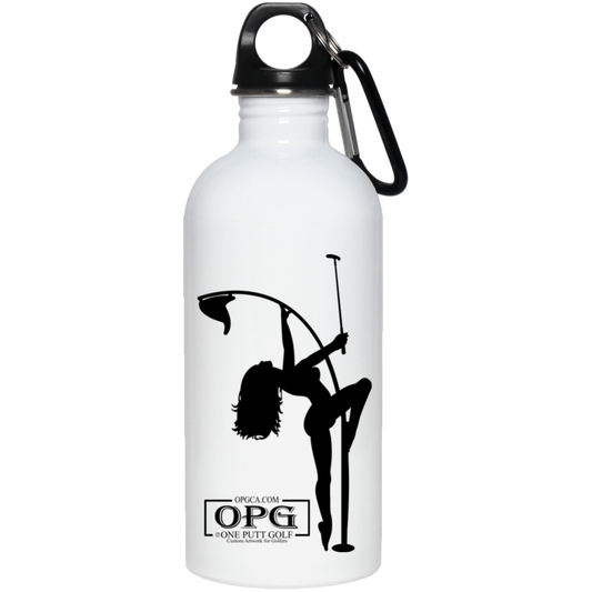 OPG Custom Design #10. Flag Pole Dancer. 20 oz. Stainless Steel Water Bottle