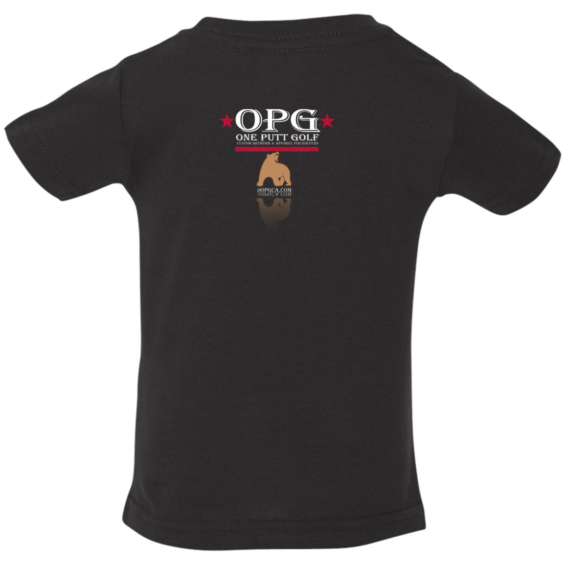 OPG Custom Design #14. Golf California. California State Flag. Infant Jersey T-Shirt