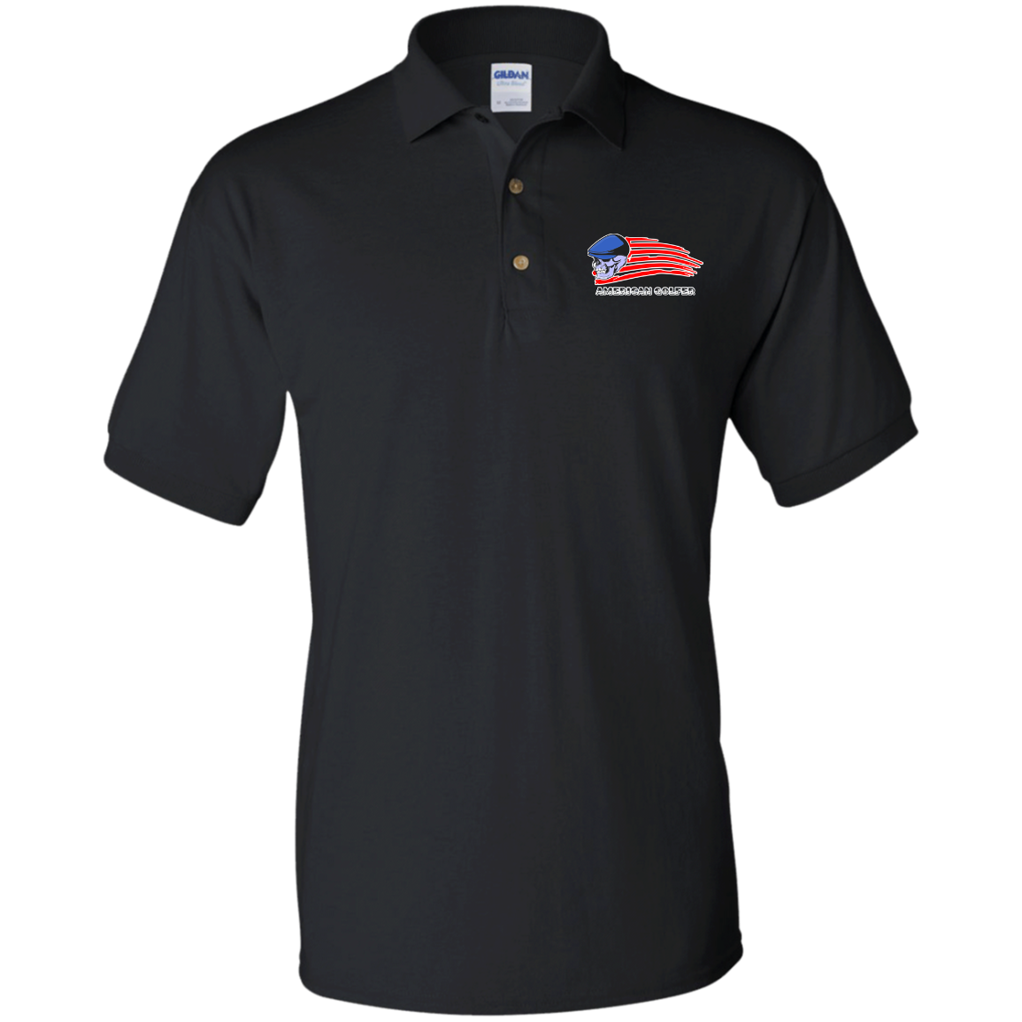 OPG Custom Design #12. Golf America. Male Edition. Jersey Polo Shirt