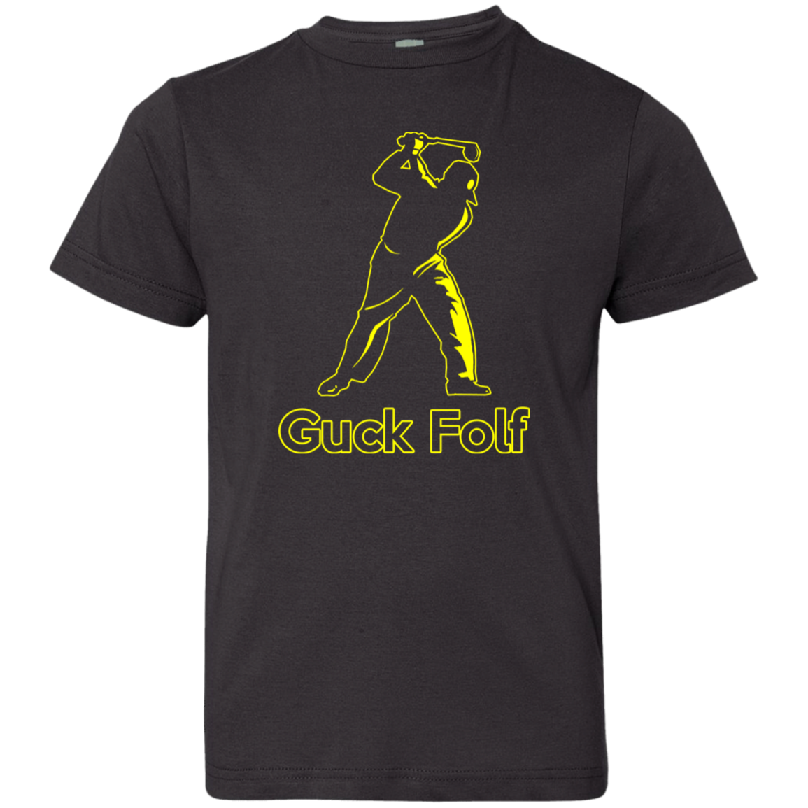 OPG Custom Design #19. GUCK FOLF. Men's Edition. Youth Jersey T-Shirt