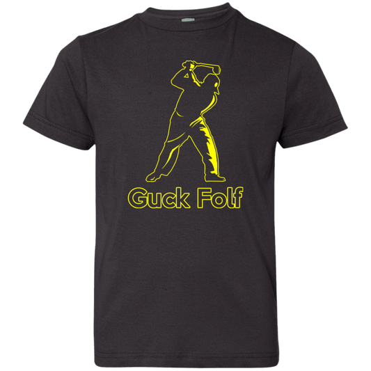 OPG Custom Design #19. GUCK FOLF. Men's Edition. Youth Jersey T-Shirt