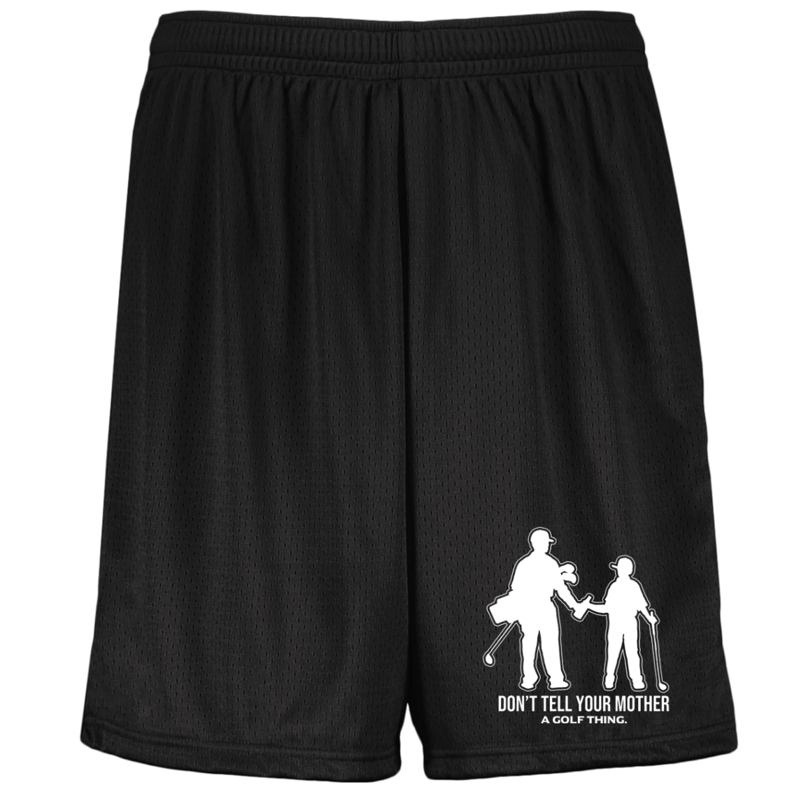 OPG Custom Design #7. Father and Son's First Beer. Don't Tell Your Mother. Youth Moisture-Wicking Mesh Shorts