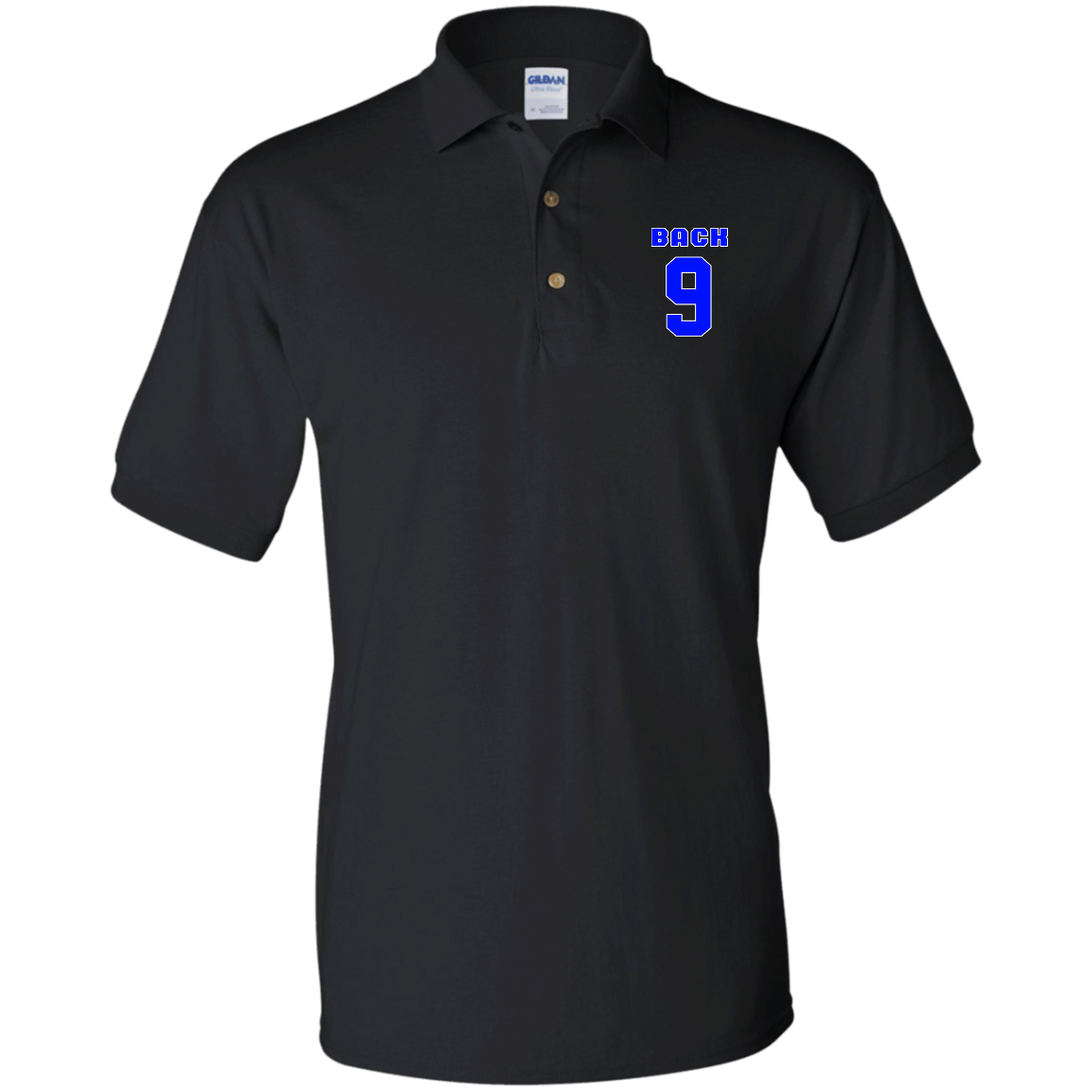 OPG Custom Design #17. Back 9. Jersey Polo Shirt