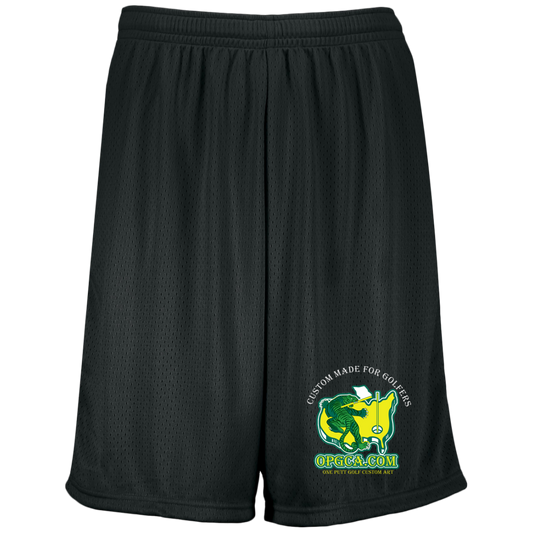 OPG Custom Design #26. Tiger Woods Fan Art. 2019 Master's Champion. Moisture-Wicking 9 inch Inseam Mesh Shorts