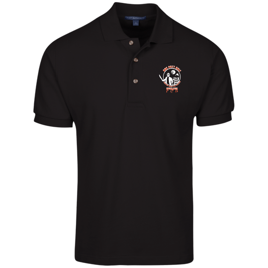 OPG Custom Design #23. Hack N Slice Golf. Freddy and Jason Fan Art. Cotton Pique Knit Polo