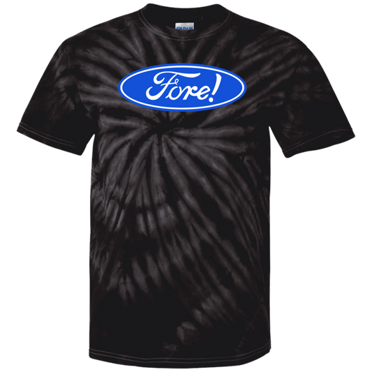 OPG Custom Design #11. Fore! Ford Parody. 100% Cotton Tie Dye T-Shirt