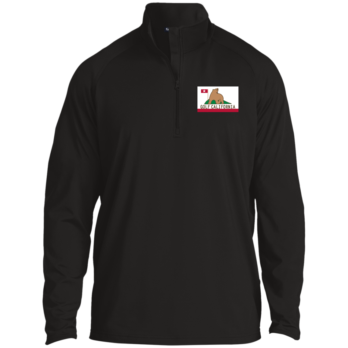 OPG Custom Design #14. Golf California. 1/2 Zip Raglan Performance Pullover