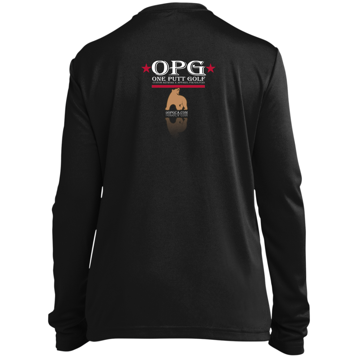 OPG Custom Design #14. Golf California. Youth 100% Polyester Long Sleeve Tee