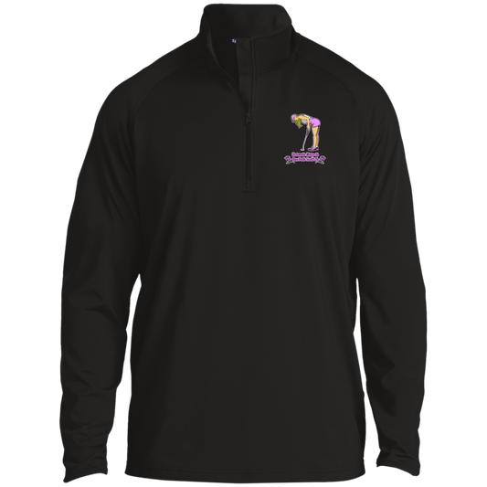 OPG Custom Design #13. Drive it. Chip it. One Putt Golf it. 1/2 Zip Raglan Performance Pullover