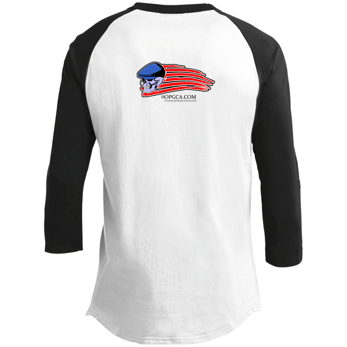 OPG Custom Design #12. Golf America. Male Edition. Youth 3/4 Raglan Sleeve Shirt