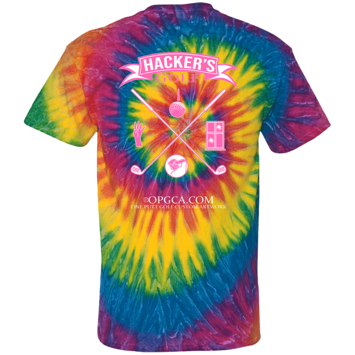 ZZZ#20 OPG Custom Design. 1st Annual Hackers Golf Tournament. Ladies Edition. Youth Tie Dye T-Shirt