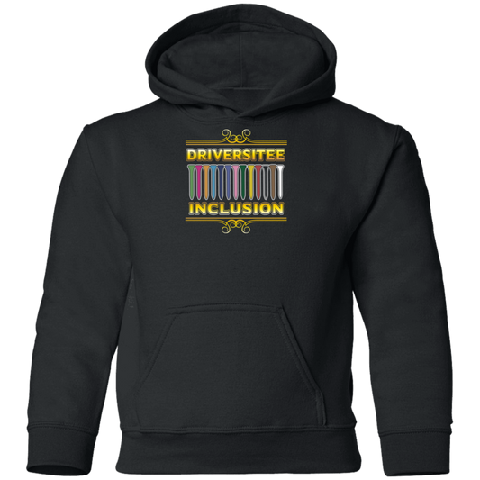 OPG Custom Design #6. Driveristee & Inclusion. Youth Girls Pullover Hoodie