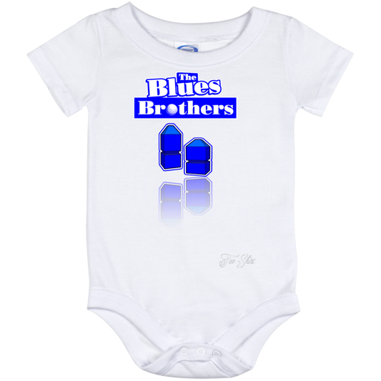 OPG Custom Design #3. Blue Tees Blues Brothers Fan Art. Baby Onesie 12 Month