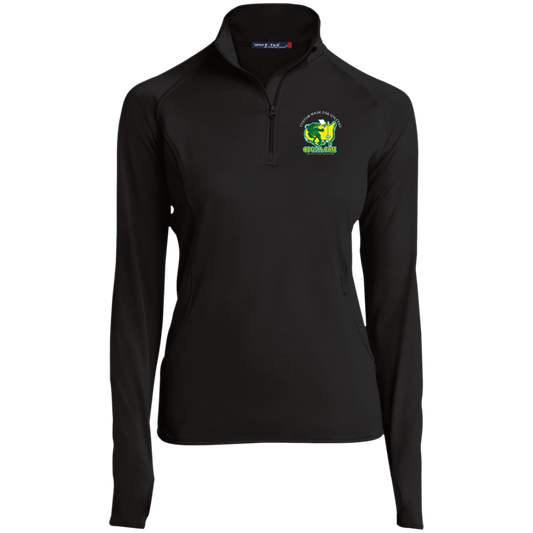 OPG Custom Design #26. Tiger Woods Fan Art. 2019 Master's Champion. Ladies' 1/2 Zip Performance Pullover