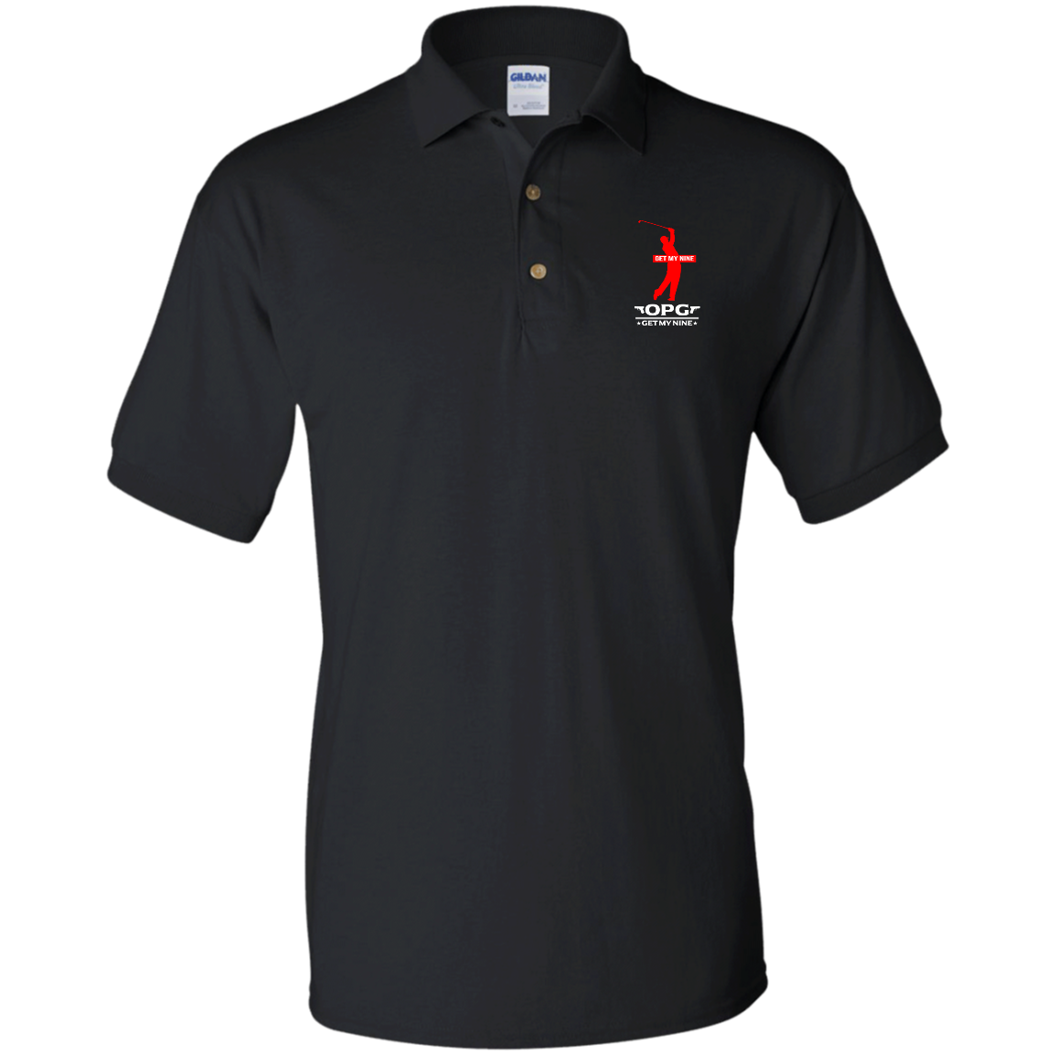 OPG Custom Design #16. Get My Nine. Male Version. Jersey Polo Shirt