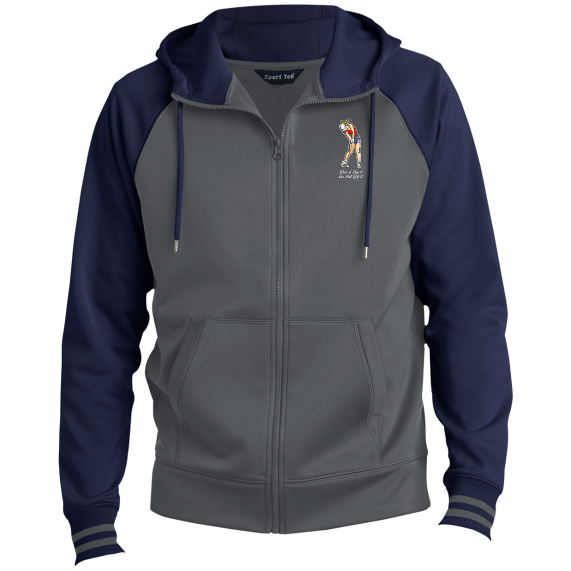 OPG Custom Design #9. Drive it. Chip it. One Putt Golf It. Golf So. Cal. Sport-Wick® Full-Zip Hooded Jacket