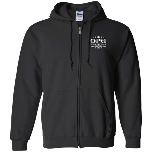 OPG Custom Design #5. Golf Tee-Shirt. Golf Humor.  Zip Up Hooded Sweatshirt