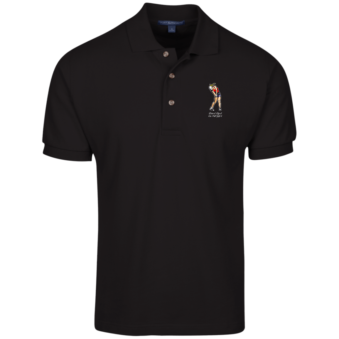 OPG Custom Design #9. Drive it. Chip it. One Putt Golf It. Golf So. Cal. 100% Ring Spun Combed Cotton Polo