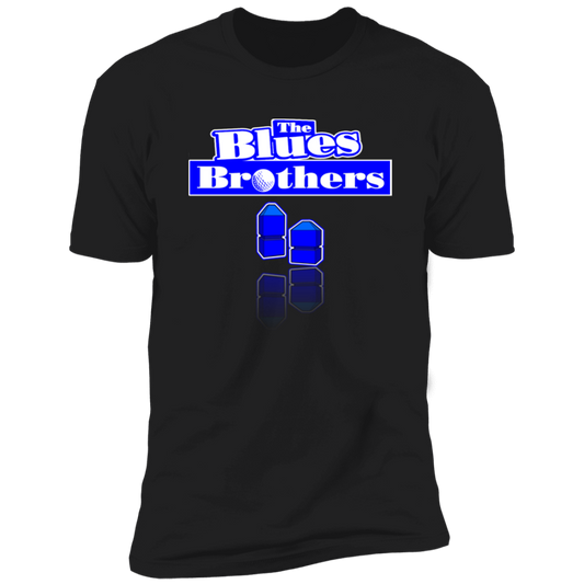 OPG Custom Design #3. Blue Tees Blues Brothers Fan Art. 100% Ring Spun Combed Cotton T-Shirt