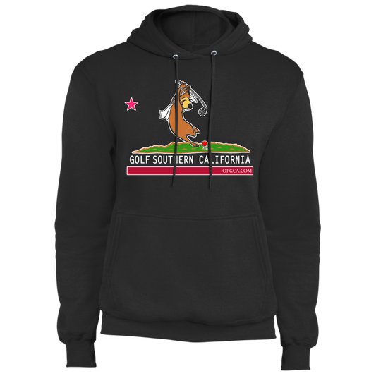 OPG Custom Design #15. Golf Southern California with Yogi Bear Fan Art. Fleece Pullover Hoodie