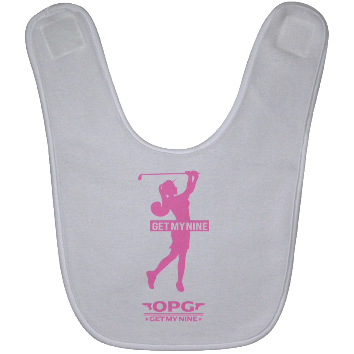 OPG Custom Design #16. Get My Nine. Female Version. Baby Bib