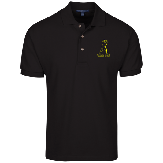 OPG Custom Design #19. GUCK FOLF. Men's Edition. 100% Ring Spun Combed Cotton Polo