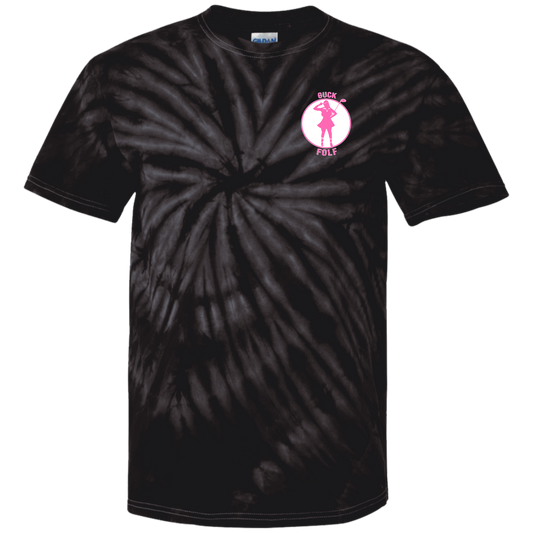 OPG Custom Design #19. GUCK FOLF. Female Edition. Youth Tie Dye T-Shirt