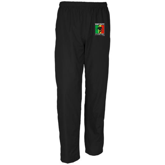 OPG Custom Design #22. One Putt / One Love Parody with Fan Art. Male Edition. Men's 100% Polyester Wind Pants