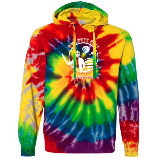 OPG Custom Design #23. Hack N Slice Golf. Freddy and Jason Fan Art. Tie-Dyed Pullover Hoodie